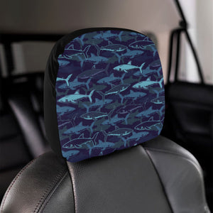 Shark pattern Car Headrest Cover