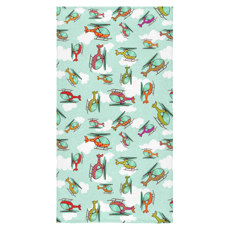 Helicopter design pattern Bath Towel