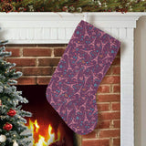 Eiffel Tower Heart Pattern Print Design 04 Christmas Stocking