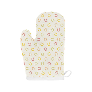 Horseshoes Pattern Print Design 02 Heat Resistant Oven Mitts