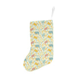 Hippopotamus Pattern Print Design 04 Christmas Stocking
