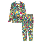 Gear Pattern Print Design 03 Women's All Over Print Pajama Set