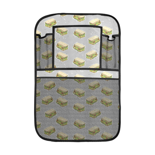 Sandwich Pattern Print Design 05 Car Seat Back Organizer