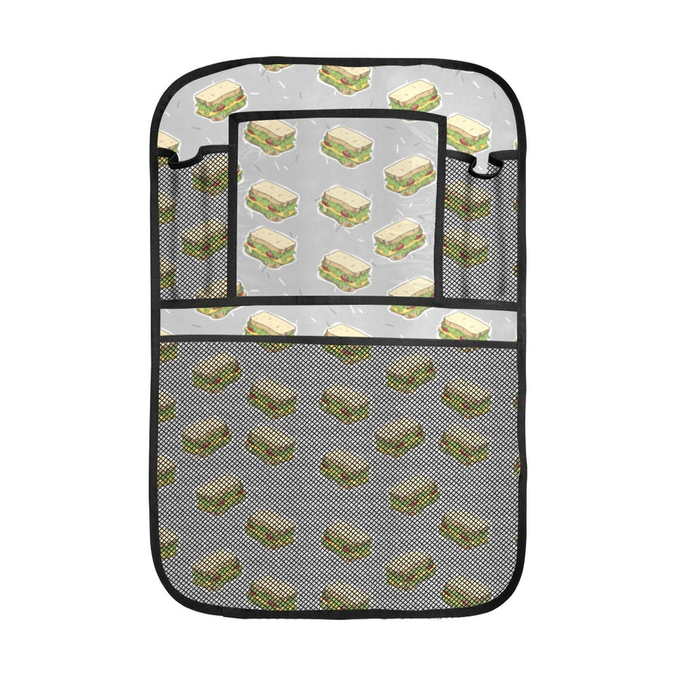 Sandwich Pattern Print Design 05 Car Seat Back Organizer