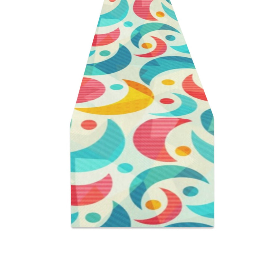 Colorful moon pattern Table Runner