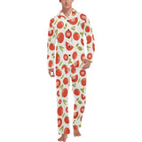 Tomato pattern Men's Long Pajama Set