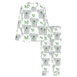 Hand drawn Koala leaves pattern Women's All Over Print Pajama Set
