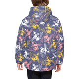 Koi Fish Carp Fish pattern Kids' Boys' Girls' Padded Hooded Jacket