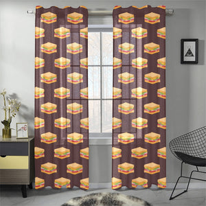 Sandwich Pattern Print Design 04 Gauze Curtain