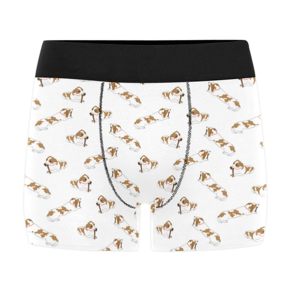 Jack Russel Pattern Print Design 04 Men's All Over Print Boxer Briefs Men's Underwear