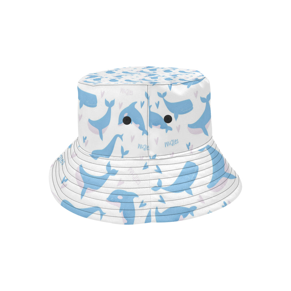 Blue whale pattern Unisex Bucket Hat