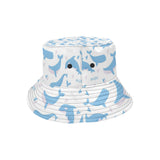 Blue whale pattern Unisex Bucket Hat
