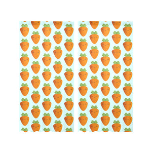 Carrot Pattern Print Design 03 Gauze Curtain