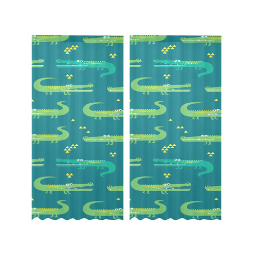 Crocodile pattern Gauze Curtain