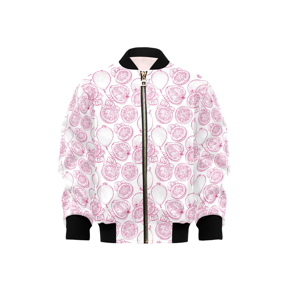 Sketch guava pattern Kids' Boys' Girls' Bomber Jacket