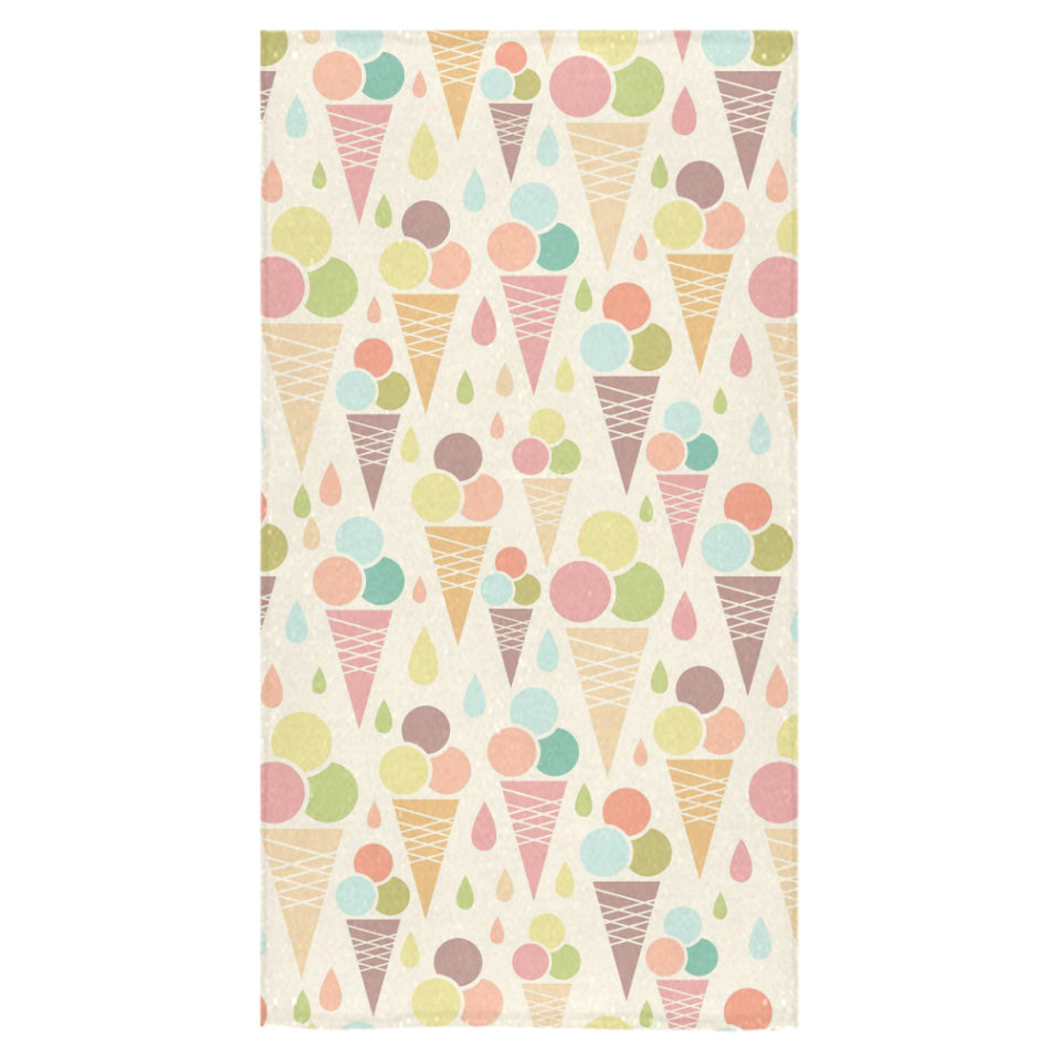 Ice cream cone pattern Bath Towel