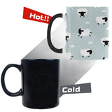 Sheep polka dot cloud pattern Morphing Mug Heat Changing Mug