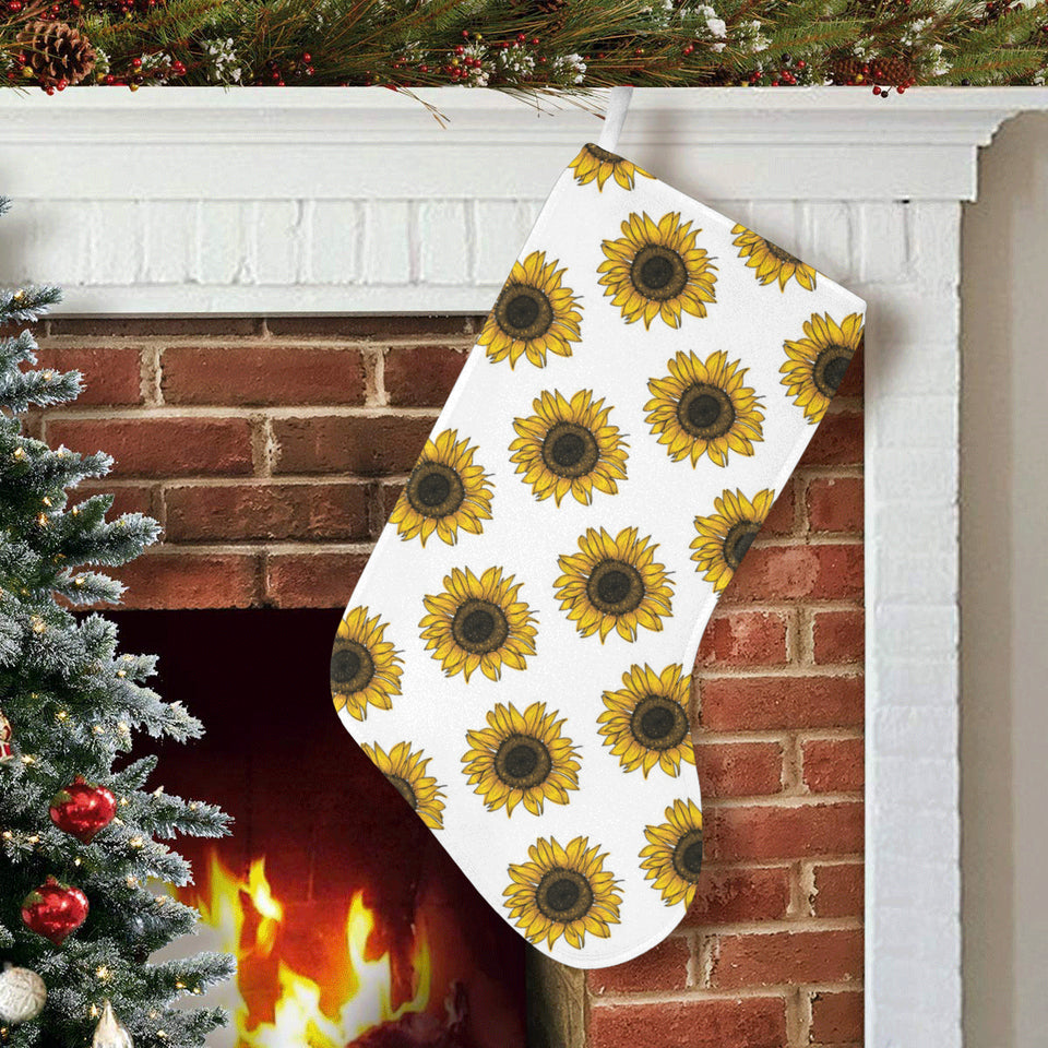 sunflowers design pattern Christmas Stocking