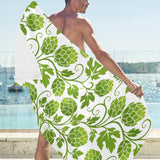 Hop design pattern Beach Towel