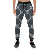 nautical steering wheel rope pattern Unisex Casual Sweatpants