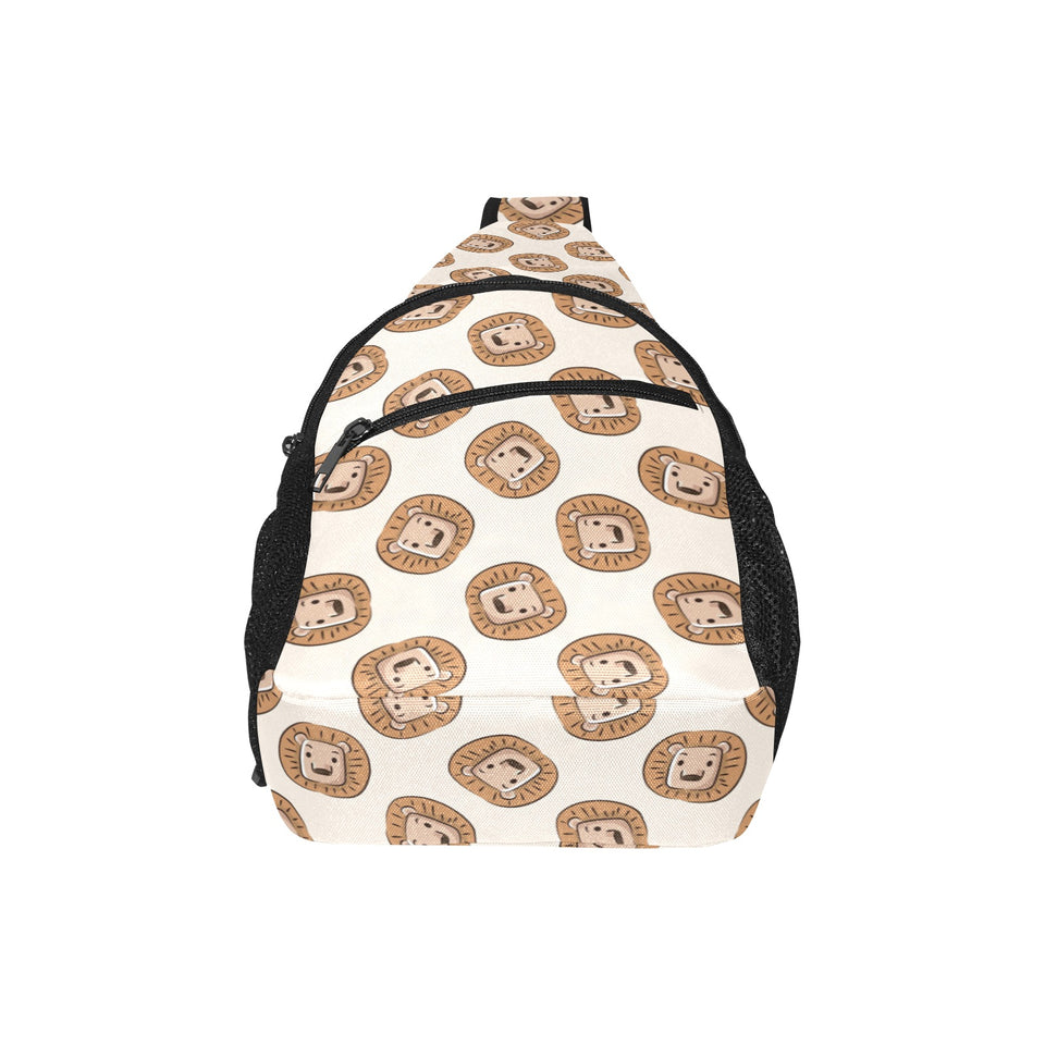Lion Pattern Print Design 01 All Over Print Chest Bag