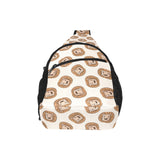 Lion Pattern Print Design 01 All Over Print Chest Bag