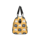 Bull Terrier Pattern Print Design 03 Travel Bag