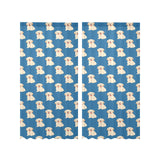 Golden Retriever Pattern Print Design 03 Gauze Curtain