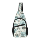 Dragonfly Butterfly Plants insect flower vintage s All Over Print Chest Bag