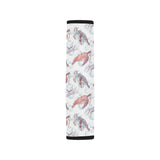 Watercolor sea turtle jellyfish pattern Car Seat Belt Cover