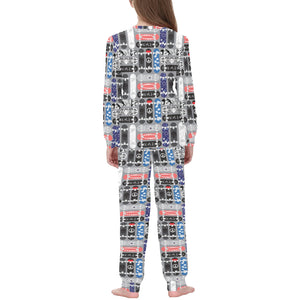 Skate Board Pattern Print Design 04 Kids' Boys' Girls' All Over Print Pajama Set