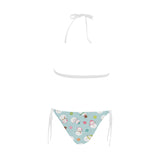 Cute snowman snowflake pattern Sexy Bikinis Two-Piece Swimsuits