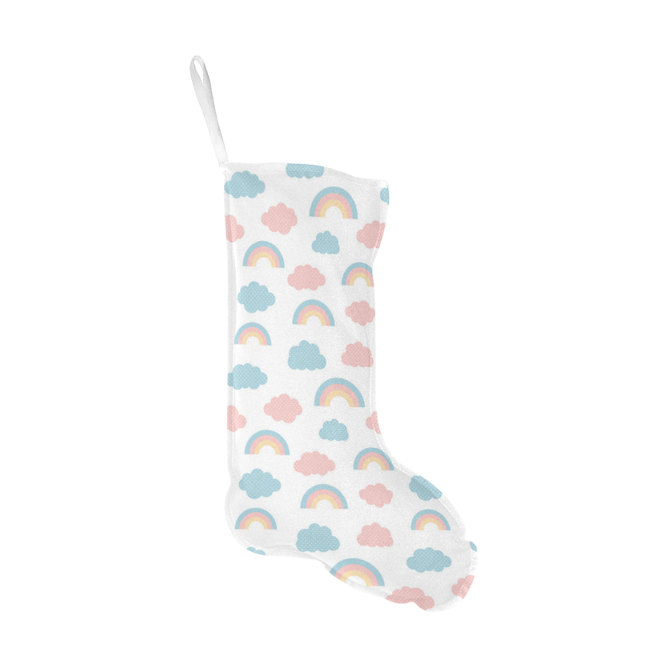 Cute rainbow clound pattern Christmas Stocking