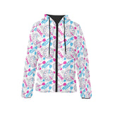Darts Pattern Print Design 01 Women's Padded Hooded Jacket