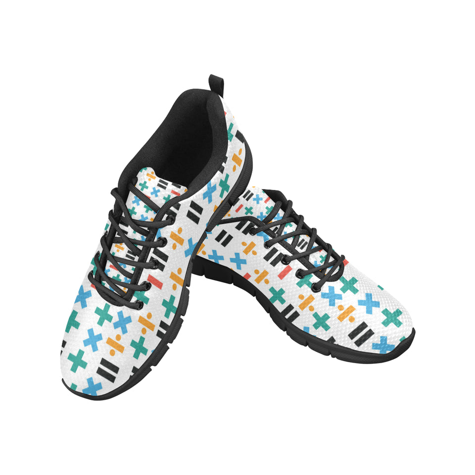 Math Pattern Print Design 05 Men's Breathable Sneakers ( Model 055)