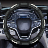 Piano Pattern Print Design 05 Car Steering Wheel Cover