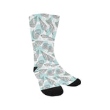 Shell polynesian tribal Crew Socks
