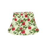 Red apples leaves pattern Unisex Bucket Hat