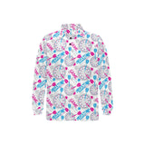 Darts Pattern Print Design 01 Men's Long Sleeve Polo Shirt