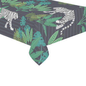 white bengal tigers tropical plant Tablecloth