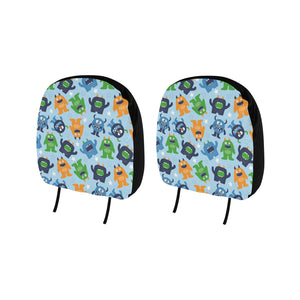 Alien Pattern Print Design 04 Car Headrest Cover