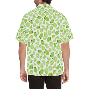 Lime design pattern Men's All Over Print Hawaiian Shirt