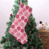 Rose Pattern Print Design 02 Christmas Stocking