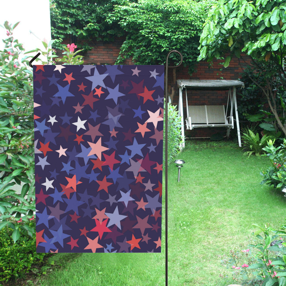 Red blue star pattern House Flag Garden Flag