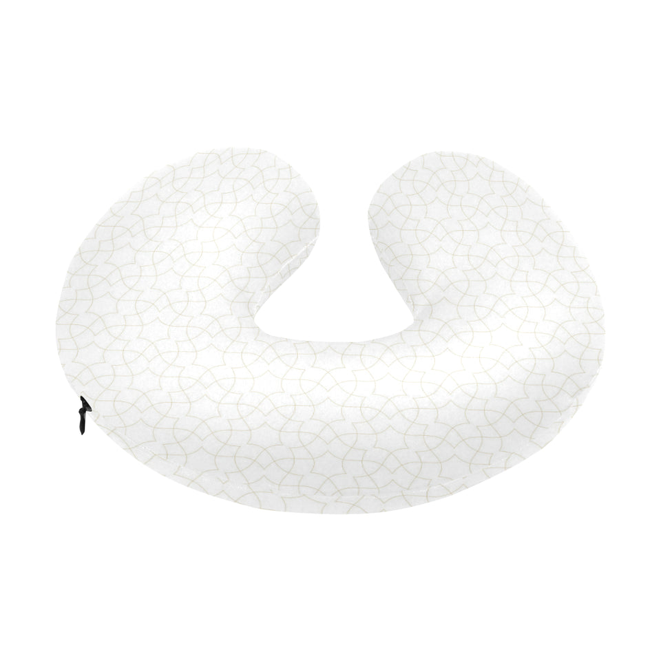 arabic white pattern U-Shaped Travel Neck Pillow