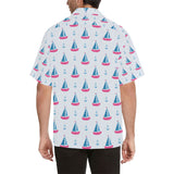 Sailboat anchor pattern Men's All Over Print Hawaiian Shirt