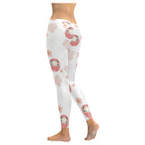 Daruma japanese wooden doll cherry blossom flower Women's Legging Fulfilled In US