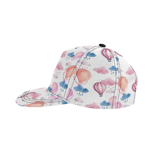 Watercolor air balloon cloud pattern All Over Print Snapback Cap