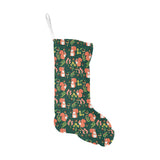 Squirrel Pattern Print Design 03 Christmas Stocking