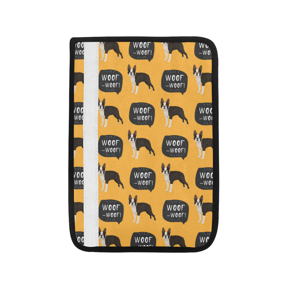 Boston terrier design pattern Car Seat Belt Cover